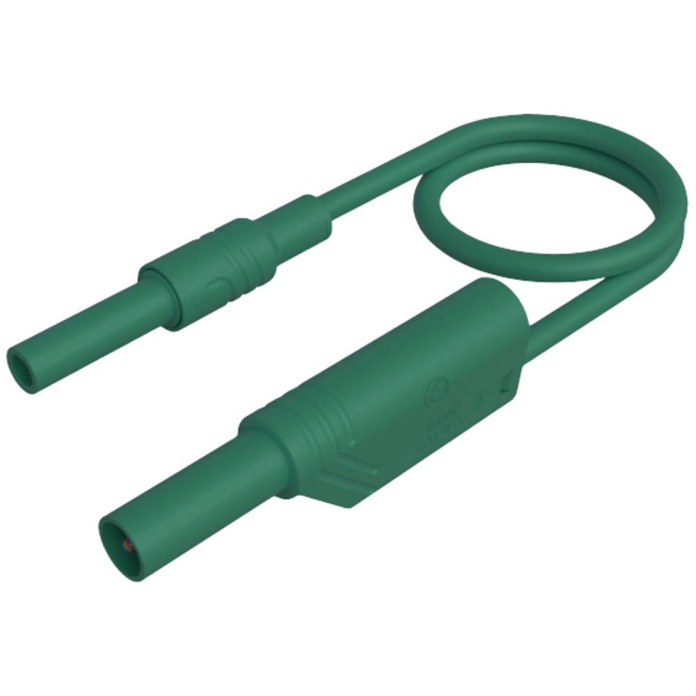 SKS Hirschmann MAL S WS-B 25/2,5 grün Veiligheidsmeetsnoer [4mm-veiligheidsstekker - 4mm-veiligheidsstekker, stapelbaar] 25 cm Groen 1 stuk(s)