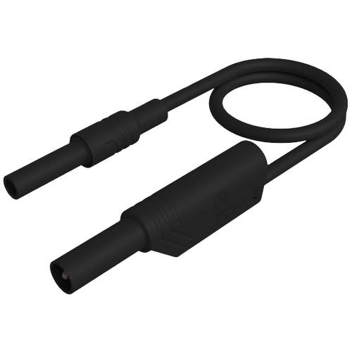 Thumbnail - SKS Hirschmann MAL S WS-B 100/2,5 sw Sicherheits-Messleitung 4 mm Sicherheits-Buchse 4 mm Sicherheits-Stecker, stapelbar...