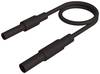 Hirschmann Test & Measurement MAL S GG-B 100/2,5 sw Sicherheits-Messleitung 4 mm Sicherheits-Stecker 4 mm Sicherheits-Buchse 100 cm Schwarz 1 St.