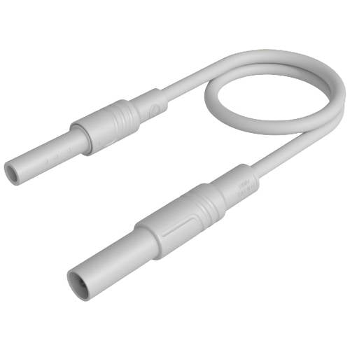 Thumbnail - SKS Hirschmann MAL S GG-B 100/2,5 ws Sicherheits-Messleitung 4 mm Sicherheits-Stecker 4 mm Sicherheits-Buchse 100 cm Wei...