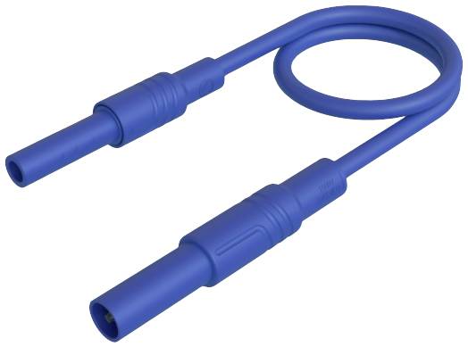 SKS Hirschmann MAL S GG-B 200/2,5 bl Sicherheits-Messleitung 4 mm Sicherheits-Stecker 4 mm Sicherheits-Buchse 200 cm Blau 1 St.