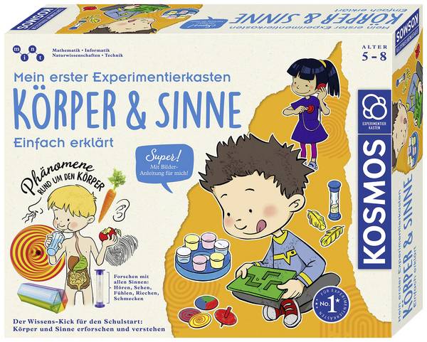 Kosmos Mein erster Experimentierkasten - Körper&Sinne, Experimentier-Set, 5 Jahr(e), Mehrfarbig