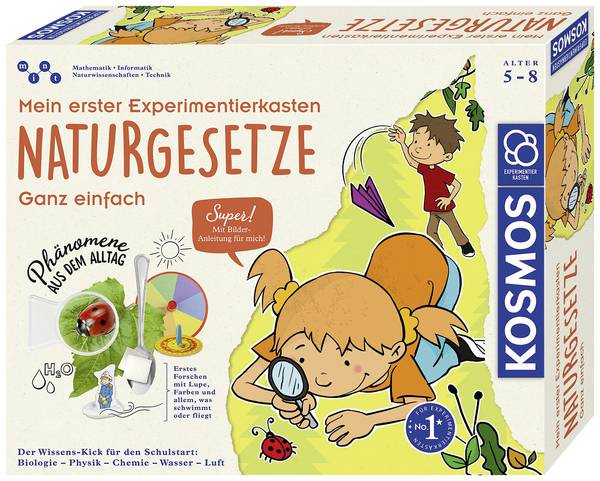 Kosmos Mein erster Experimentierkasten - Naturgesetze, Aktion/Abenteuer, 5 Jahr(e), Mehrfarbig