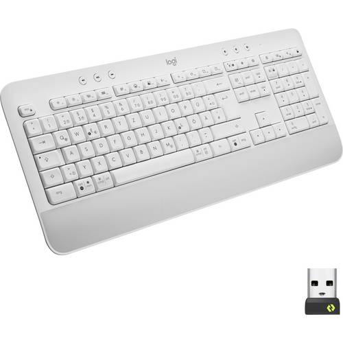 Thumbnail - Logitech Signature K650 Bluetooth®, Funk Tastatur Deutsch, QWERTZ Weiß Spritzwassergeschützt