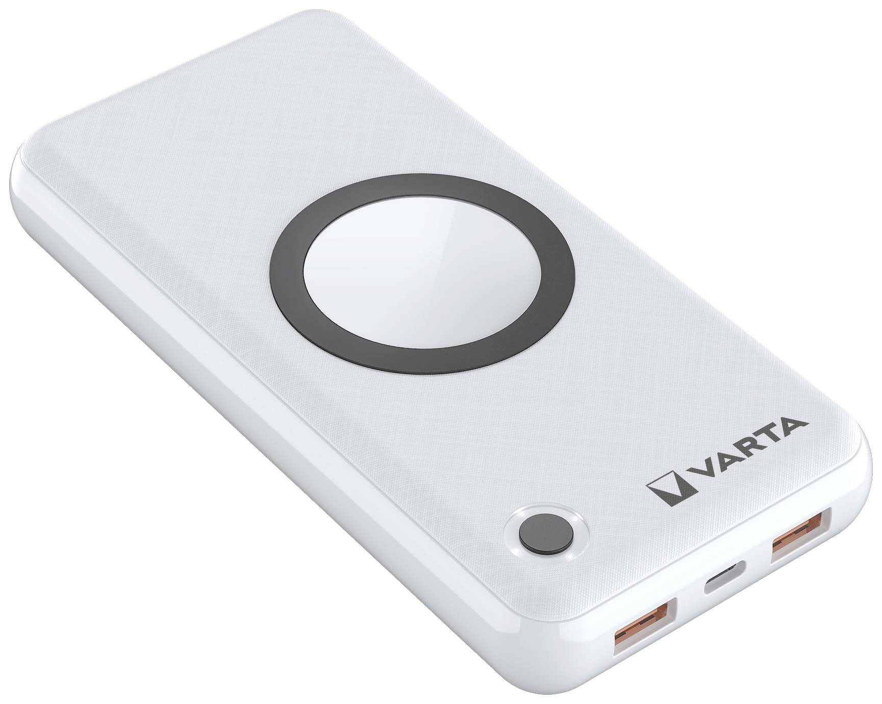 Varta - Induktive Power Bank - 2-in-1 - Li-Pol - 20000 mAh - 74 Wh - 20 Watt - 3 A - PD, QC 3.0 - 3 Ausgabeanschlussstel-0