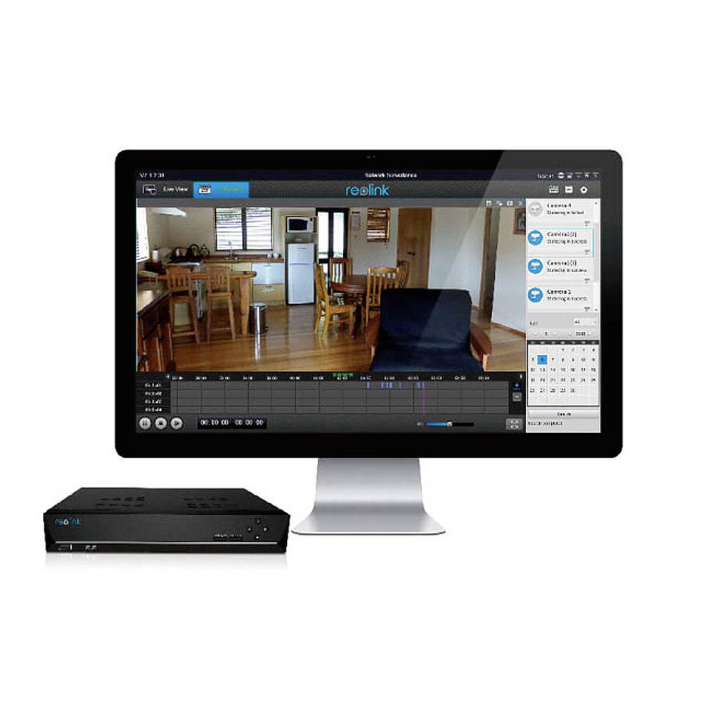 Speicherung der Aufnahmen einer Überwachungskamera am Computer
