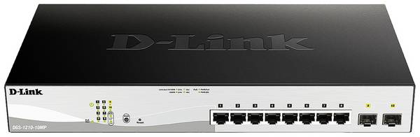 D-Link DGS-1210-10MP/E DGS-1210-10MP/E Netzwerk Switch 8 + 2 Port 20 GBit/s PoE-Funktion
