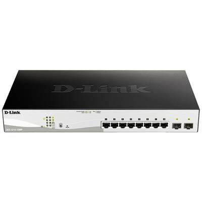 D-Link DGS-1210-10MP/E Netzwerk Switch RJ45/SFP  8 + 2 Port 20 GBit/s PoE-Funktion 