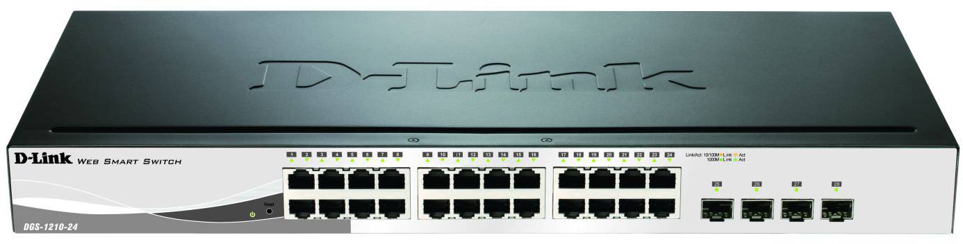 D-Link DGS-1210-24/E Netzwerk Switch RJ45/SFP 24 + 4 Port 56 GBit