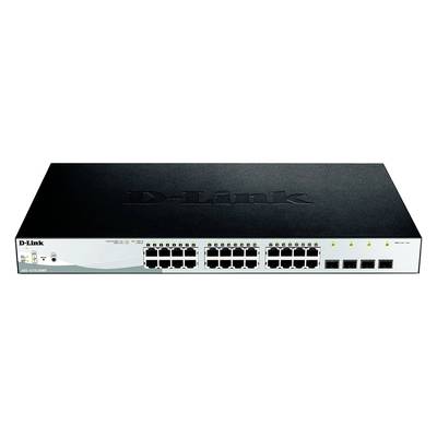 D-Link DGS-1210-28MP/E Netzwerk Switch RJ45/SFP 24 + 4 Port 56 GBit/s PoE-Funktion