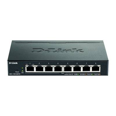D-Link DGS-1100-08PV2/E Netzwerk Switch RJ45 8 Port 16 GBit/s PoE-Funktion