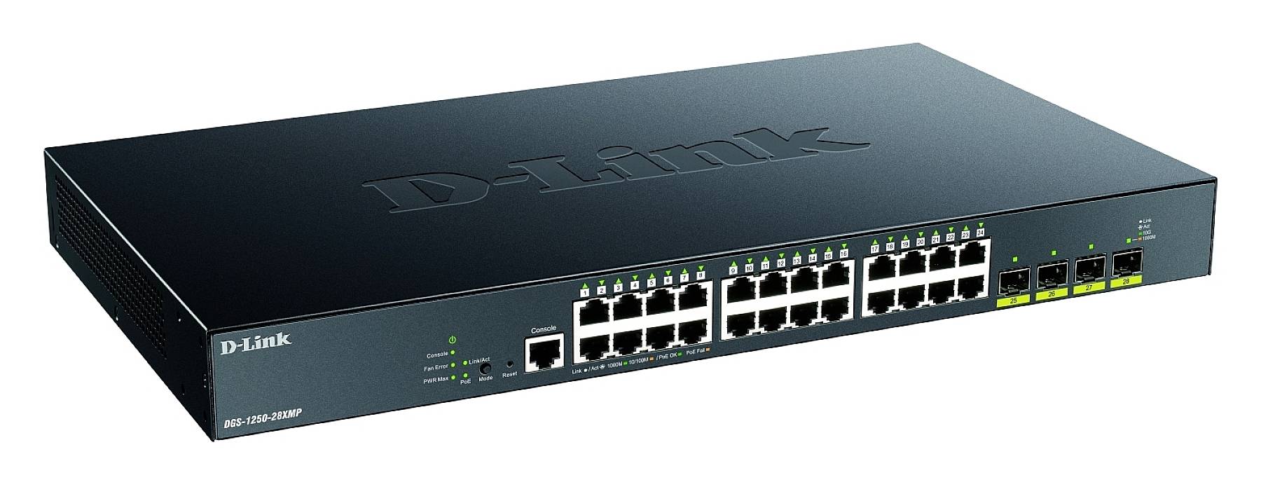D-Link DGS-1250-28XMP/E DGS-1250-28XMP/E Netzwerk Switch 24 + 4 Port 128 Gbit/s PoE-Funktion-1