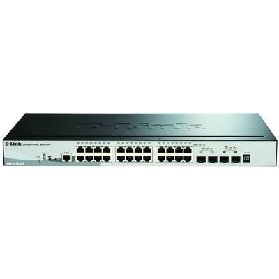 D-Link DGS-1510-28P/E Netzwerk Switch RJ45/SFP+ 24 + 4 Port 92 Gbit/s PoE-Funktion