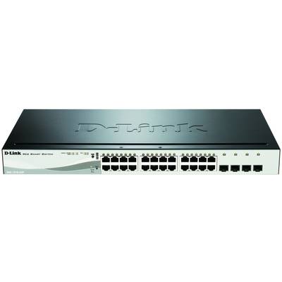 D-Link DGS-1210-24P/E Netzwerk Switch RJ45/SFP 24 + 4 Port 56 GBit/s PoE-Funktion