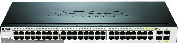 D-Link DGS-1210-48/E DGS-1210-48/E Netzwerk Switch 48 + 4 Port 96 GBit/s integrierte Firewall