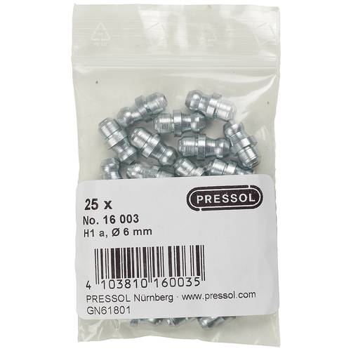 Thumbnail - Pressol Kegelschmiernippel H1 A-gerade, Ø 6 mm-V 1 St.