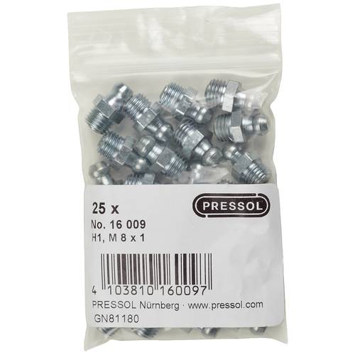 Pressol Kegelschmiernippel H1-gerade, M 8 x 1-VZ 25 St.