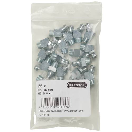 Pressol Kegelschmiernippel H2-45°, M 8 x 1-VZ-VK 25 St.