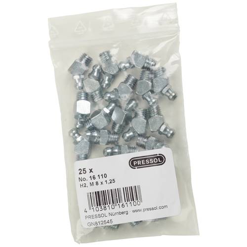 Pressol Kegelschmiernippel H2-45°, M 8 x 1,25-VZ 25 St.