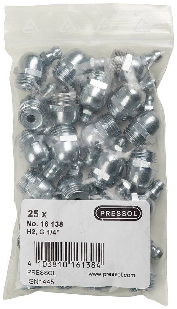 Pressol Kegelschmiernippel H2-45°, G 1/4''-VZ-SK    25 St.