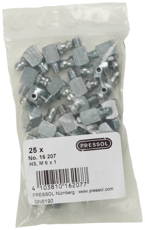 Pressol Kegelschmiernippel H3-90°, M 6 x 1-VZ-VK    25 St.