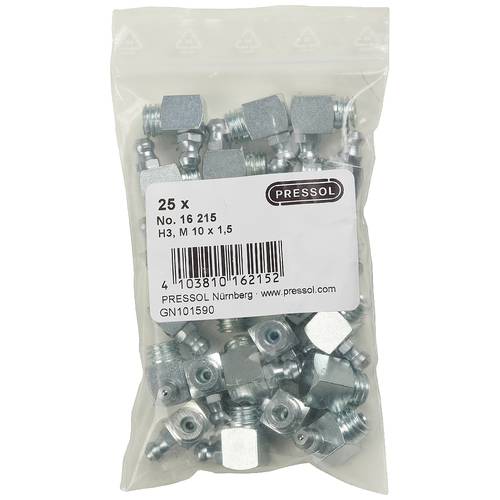 Pressol Kegelschmiernippel H3-90°, M 10 x 1,5-VZ 25 St.