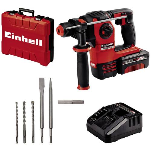 Thumbnail - Einhell Power X-Change HEROCCO Kit +5 (1x3,0Ah) SDS-Plus-Akku-Bohrhammer 18 V 3.0 Ah Li-Ion inkl. Akku, inkl. Koffer, mi...