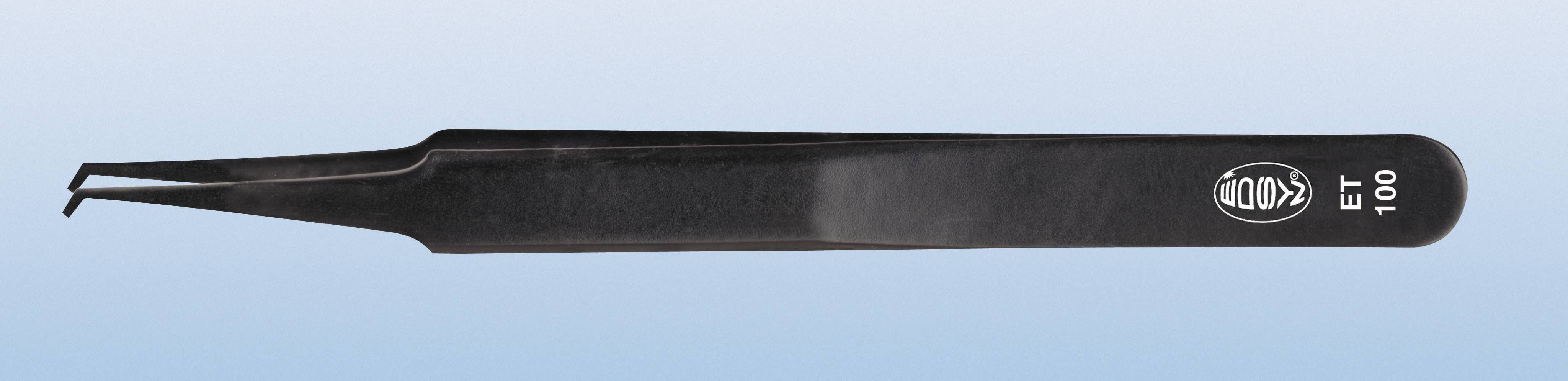 EDSYN ET100 SMD-Pinzette Flach, gebogen 45° 115 mm