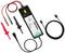 Ein Messgerät mit Kabeln und USB-Anschluss. Es hat Anzeigen für Status und Spannung. Zum Testen und Messen von elektrischen Signalen.