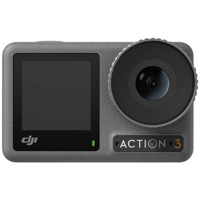 DJI Action 3 Standard Action Cam 4K, Ultra HD, WLAN, Dual-Display, Wasserfest, Touch-Screen, Zeitlupe, Staubgeschützt, F