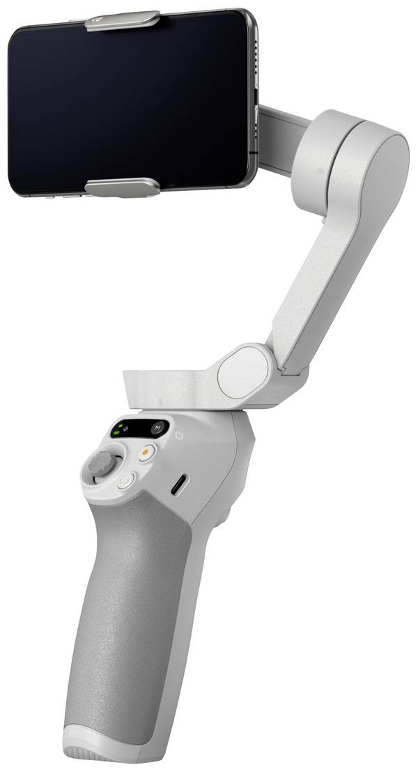 DJI Osmo Mobile SE Gimbal elektrisch 1/4 Zoll Grau Bluetooth, inkl. Smartphonehalter, inkl. Tasche Belastbar bis 290 g
