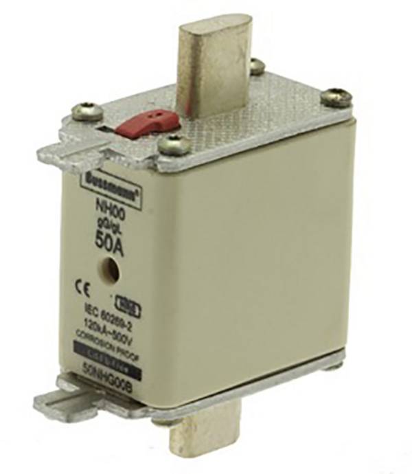 Eaton 50NHG00B NH-Sicherung mit mechanischer Sicherungsanzeige Passend für (Sicherungen) Sicherungsgröße 000 - 4 Sicherungsgröße = 00 50 A 500 V 3 St.