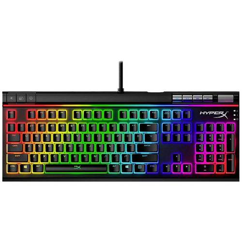 HyperX Alloy Elite 2 Red Kabelgebunden Gaming-Tastatur Deutsch, QWERTZ Schwarz Beleuchtet, Switch: Red