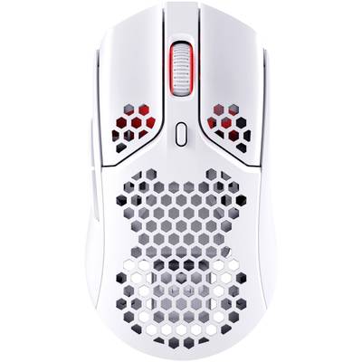 HyperX Pulsefire Haste Wireless White Gaming-Maus Funk Optisch Weiß, Pink 6 Tasten  Beleuchtet