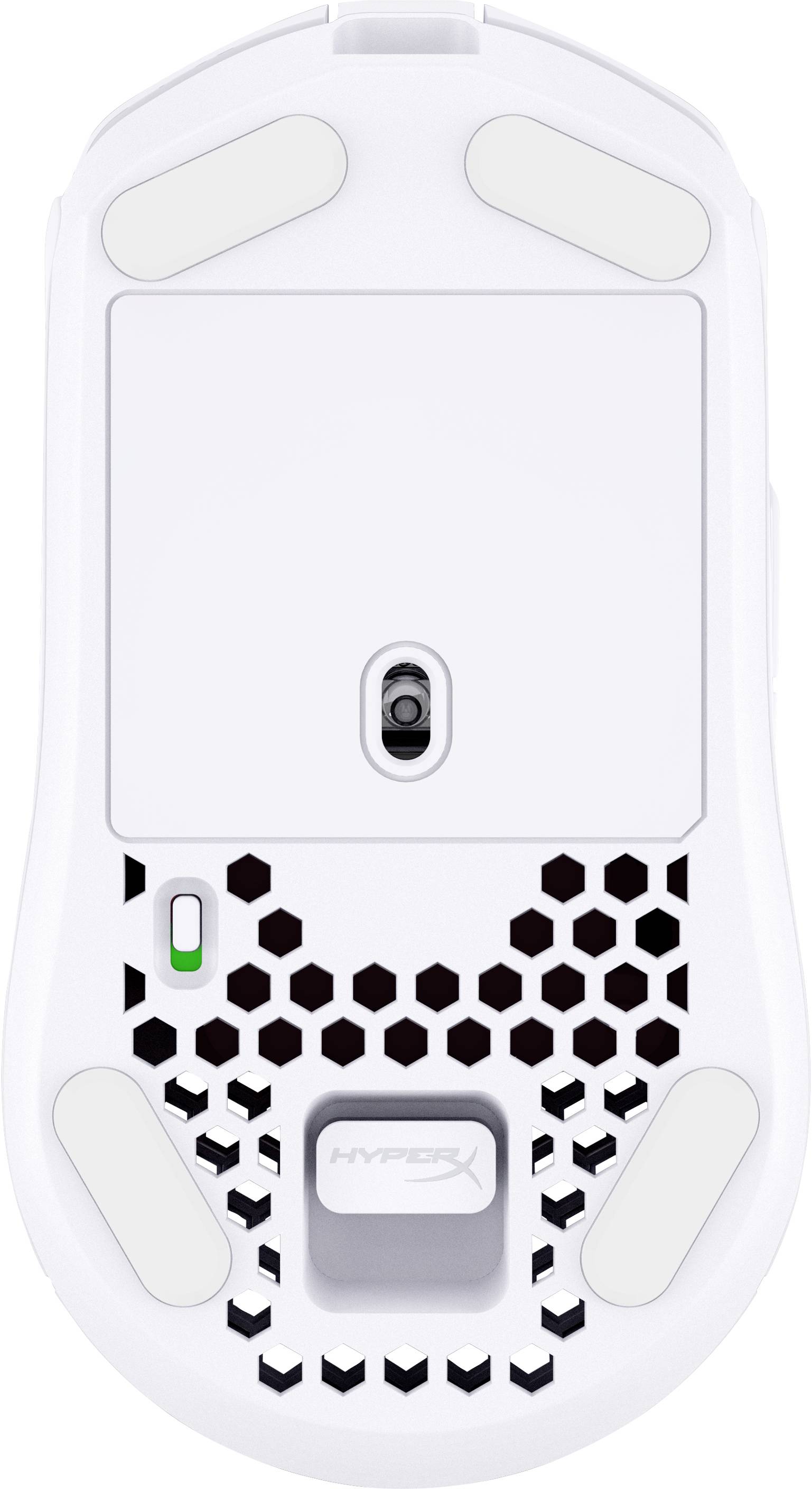 HP HyperX Pulsefire Haste ? Wireless-Gaming-Maus (weiß), Beidhändig, Optisch, RF Wireless + USB Type-5