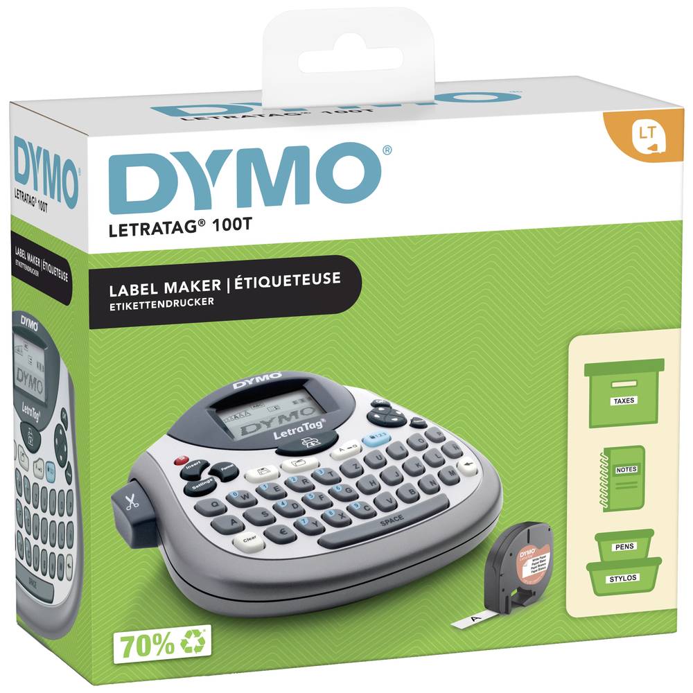 DYMO LetraTag LT-100T Labelmaker Geschikt voor labels: LT 12 mm
