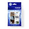 Brother Druckerpatrone LC-422VAL Original Kombi-Pack Schwarz, Cyan, Magenta, Gelb LC-422 VAL