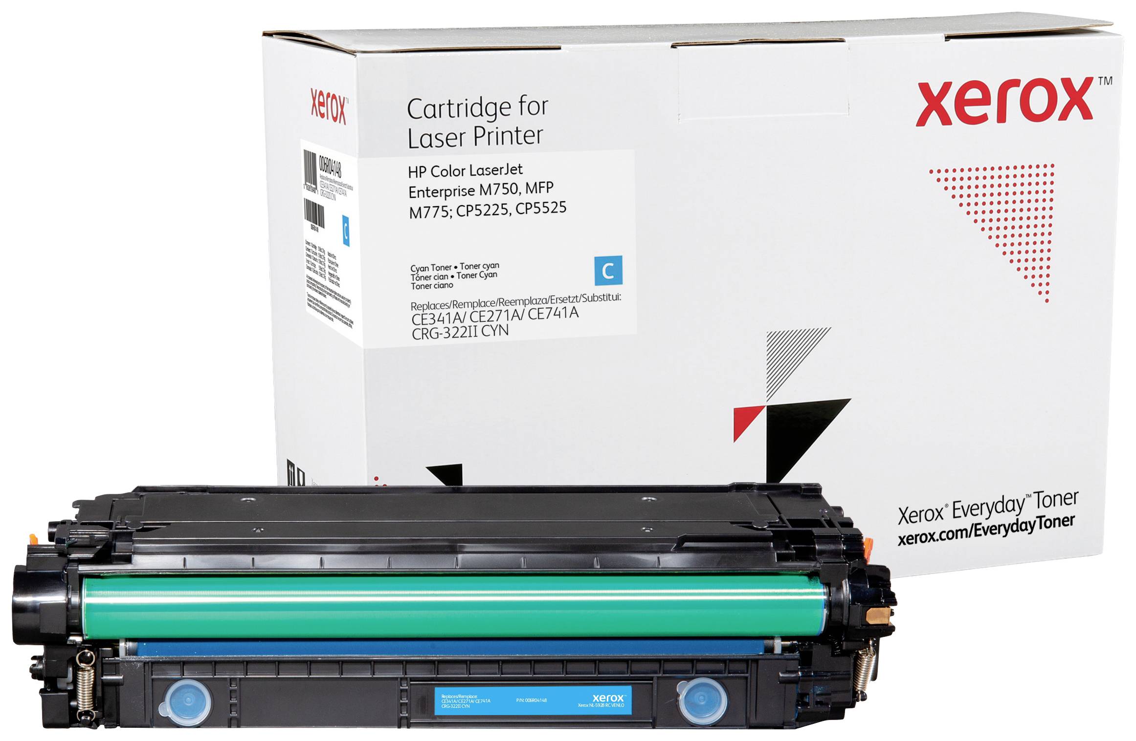 XEROX Everyday - Cyan - kompatibel - Tonerpatrone - für HP Color LaserJet Enterprise CP5525, M750; L