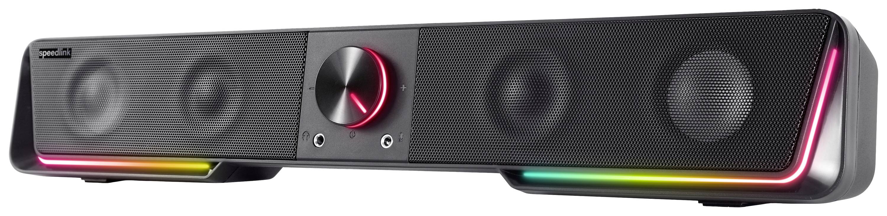 SPEED-LINK Lautsprecher GRAVITY RGB, Soundbar, schwarz retail