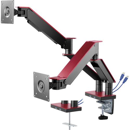 My Wall HL 25-2 L 2fach Monitor-Tischhalterung 43,2 cm (17) - 88,9 cm (35) Schwarz Drehbar