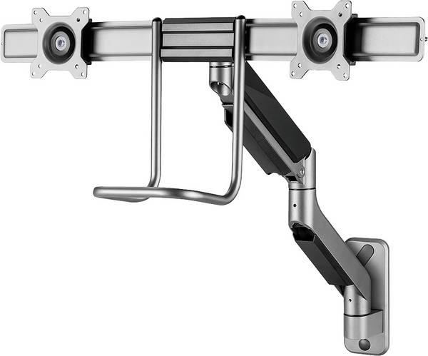 My Wall HL 53 L  Monitor-Wandhalterung 1 Display(s) 43,2 cm (17") - 81,3 cm (32") Silber Schwenkbar, Drehbar