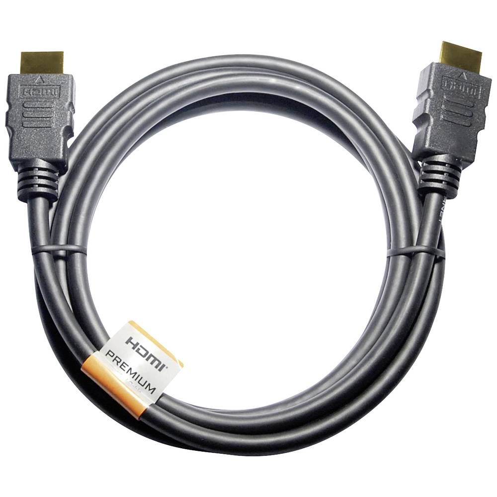 Maxtrack HDMI AV Aansluitkabel [1x HDMI 1x HDMI] 5.0 m Zwart