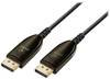 Maxtrack DisplayPort / Glasfaser Anschlusskabel DisplayPort Stecker, DisplayPort Stecker 30.00 m Schwarz C 509-30 ML 8K UHD DisplayPort-Kabel