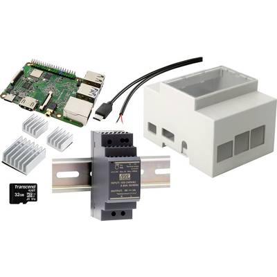 Renkforce Rock Pi 4 SE Rev 1.2 DIN-Rail Set 4 GB 6 x 1.5 GHz inkl. Hutschienengehäuse, inkl. Hutschienennetzteil, inkl. -0