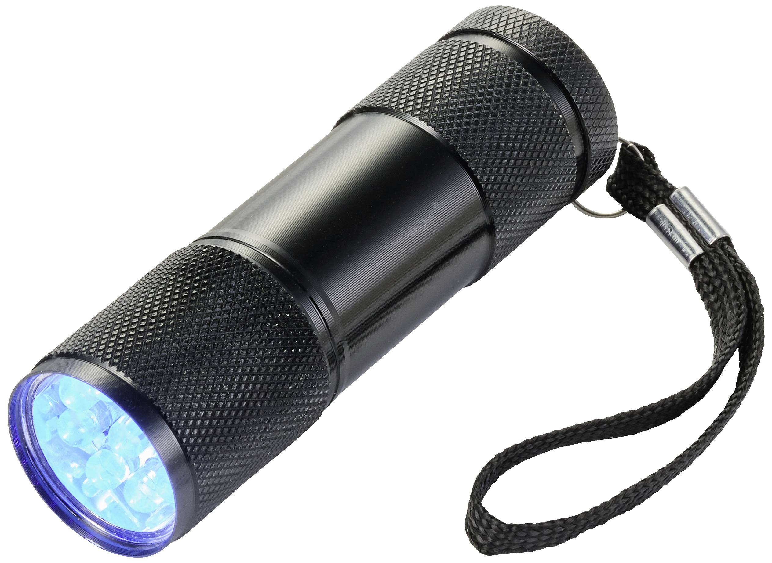 NONAME UV-LED Handlampe mit Handschlaufe batteriebetrieben 36 g