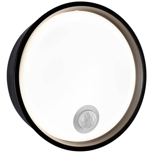 Paulmann Platomo PIR schwarz 94698 Außenwandleuchte LED 14.5 W Schwarz