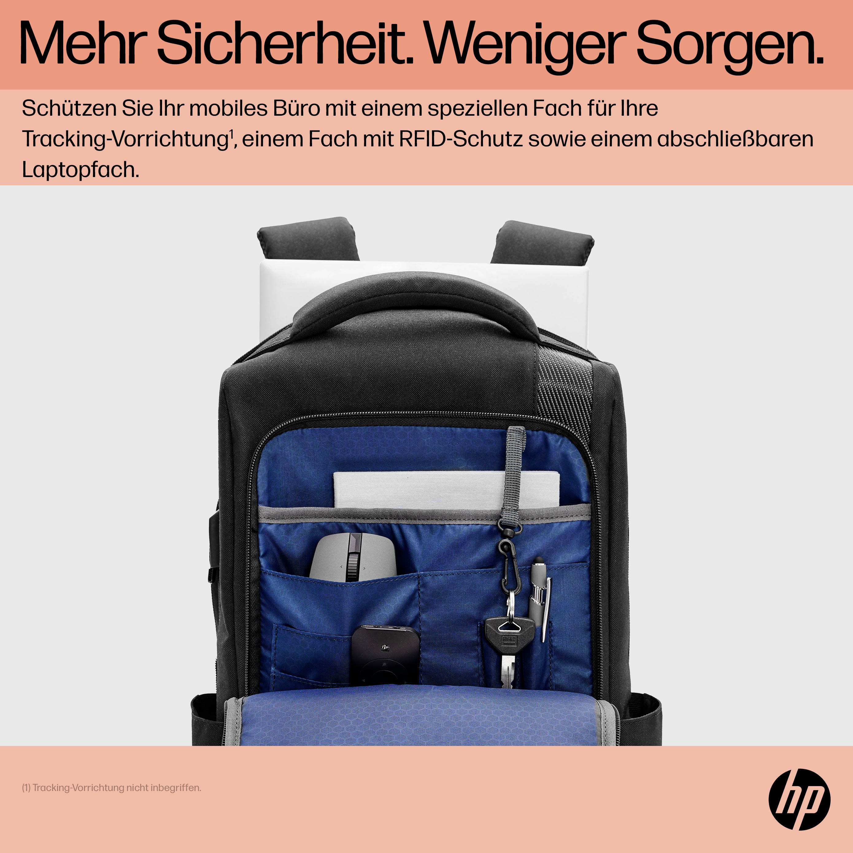 HP Notebook Rucksack Renew Executive 16-inch Laptop Backpack Passend für maximal: 40,6 cm (16") Schwarz-6