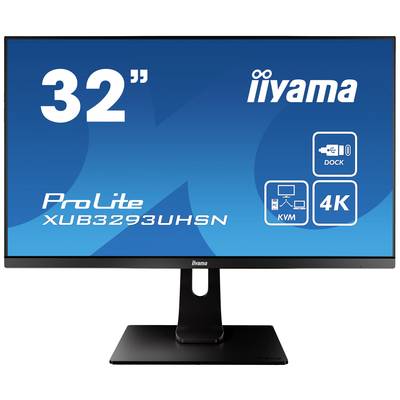 Iiyama XUB3293UHSN-B1 LED-Monitor 80 cm (31.5 Zoll) EEK G (A - G) 3840 x 2160 Pixel 4K, UHD 4 ms HDMI®, DisplayPort, USB