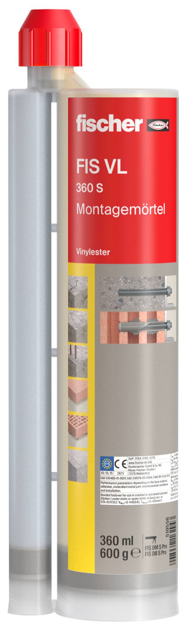 Fischer Mörtel FIS VL 360 S 519556 360 ml