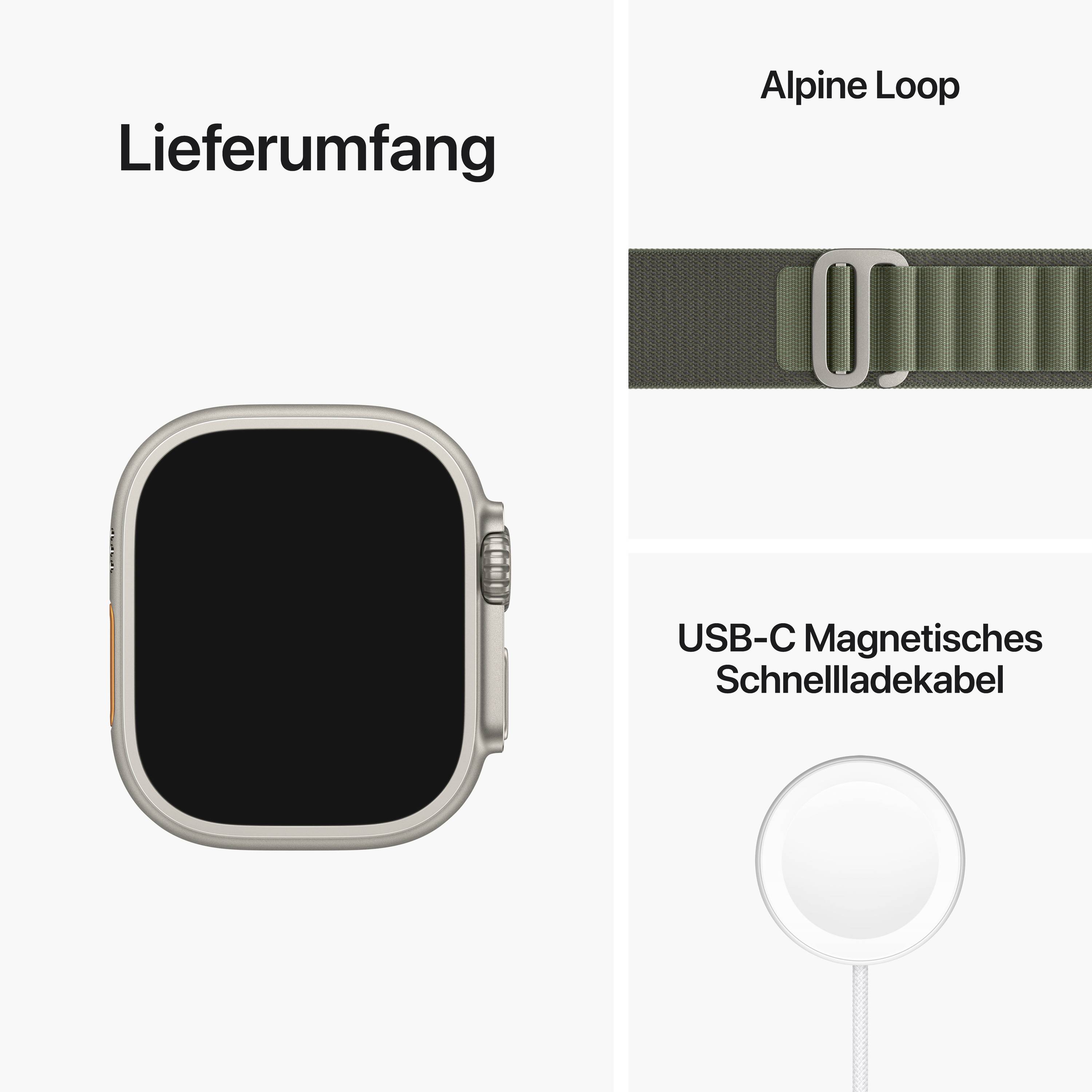 Apple Watch Ultra (1. Generation) Apple Watch 49 mm L Grün-3